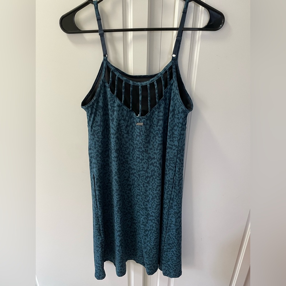 PrAna NWOT Women’s Granite Springs Athleisure Dress Size Small Teal Black - Picture 10 of 12